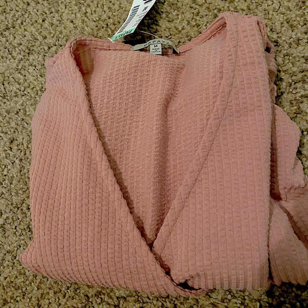 Dark peachy pink shirt